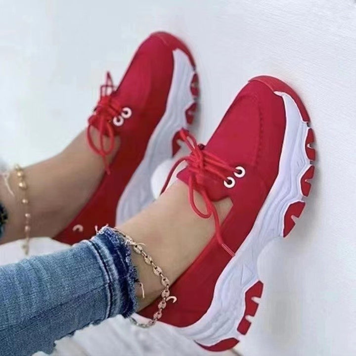 Dame mode sneakers i sporty stil med komfort sål Stilla