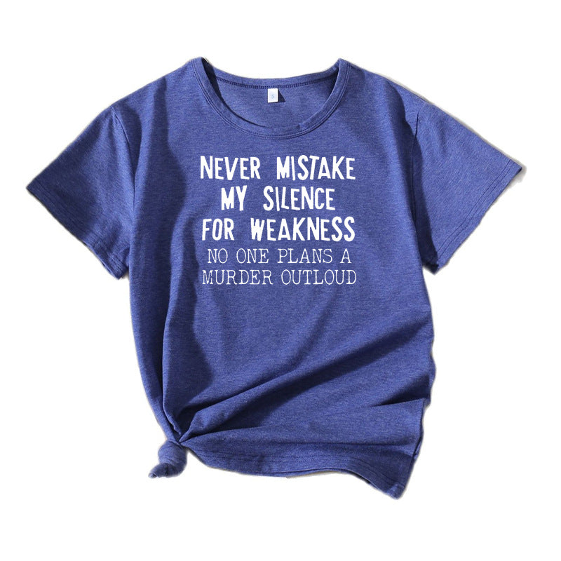 Dame Kort Grafik T-shirt Stilla