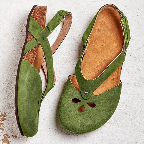 Dame Komfortable Slingback-sandaler med moderne Cut-Out-design og behagelig fodseng Stilla