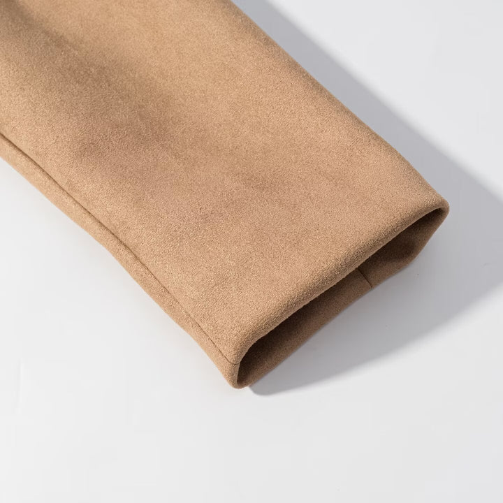 Dame modet wildlæderjakke med elegant quiltet struktur Stilla