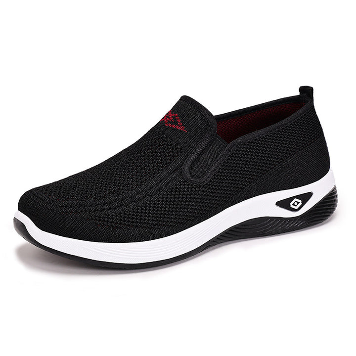 Dame Åndbare Fritidssko med elastisk Slip-On Design og komfortabel Sål Stilla
