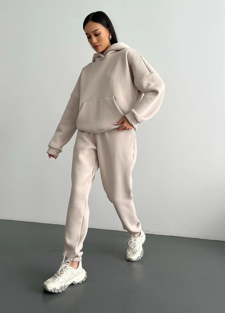 Dame Comfort-Wellness-Hoodie-Sæt Stilla