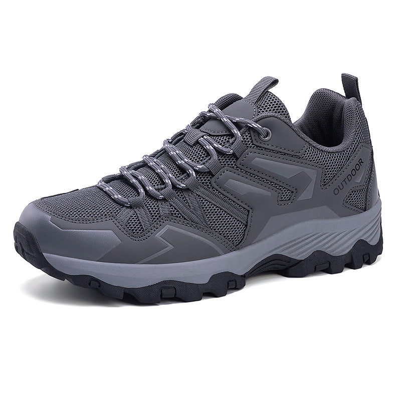 Herrer nan robust Trail- og vandresneaker med multiterræn-profilsole, åndbart mesh-overdel og forstærket tåhætte Skovae