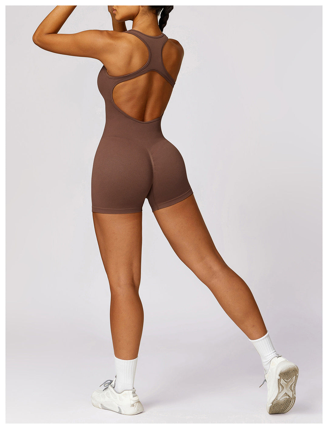 Stilla | Lifting Tight Back Yoga Bodysuit Hurtigttørrende Éndelt Sportsfitness Yoga Tøj