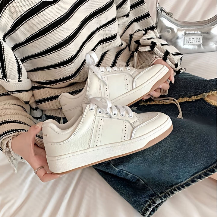 Damer Fritids Læder Sneakers Stilla