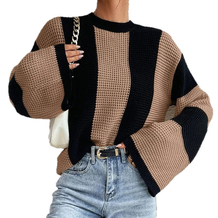 Damer strikket sweater med oversized snit og åndbart design Stilla