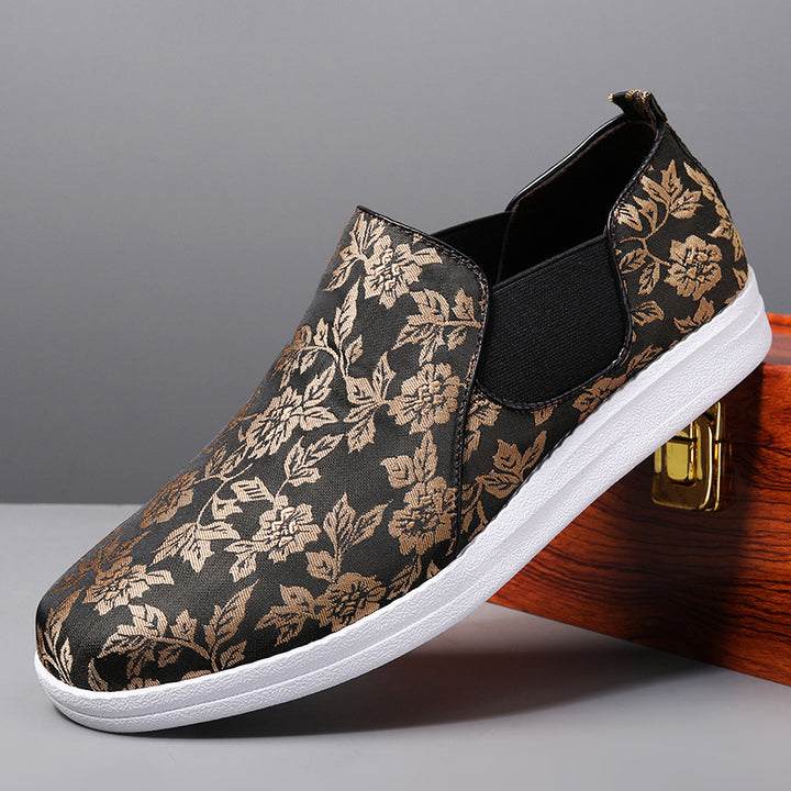 Herre Elegant Blomster Slip-On Sneakers Stilla