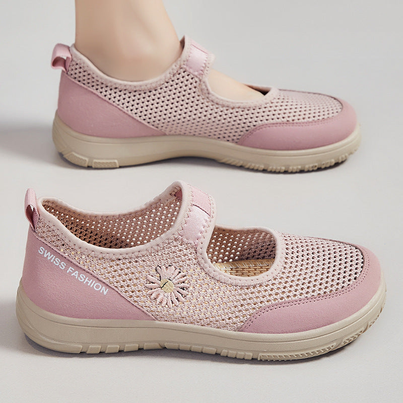Dame åndbare Mary Jane stil slip-on sneakers med komfortpasform Stilla