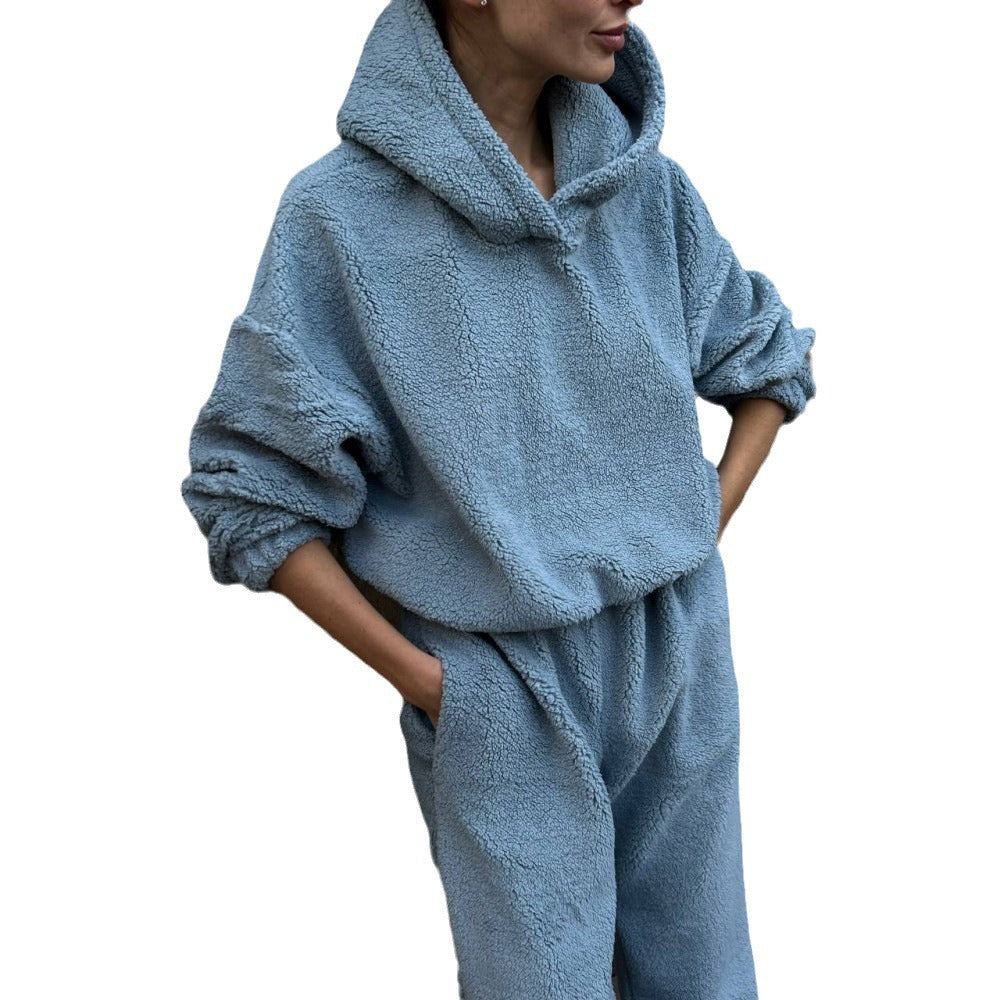 Dame Fleece-Hoodie og Joggingbukser Sæt Stilla