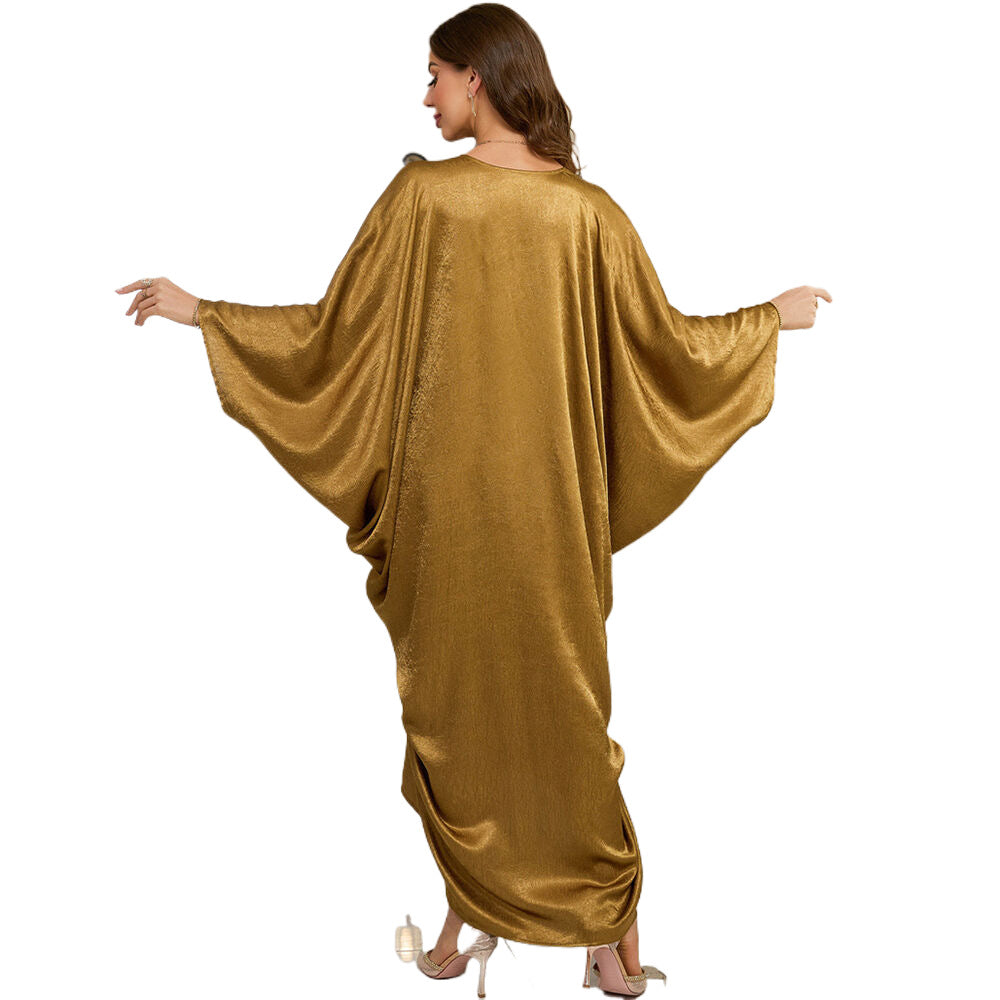 Dame Kaftan med elegant V-udskæring og flydende snit Stilla