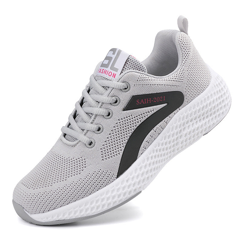 Dame nan sømløs strik-sneaker med elastisk indgang, vaffel-mellemsål og anatomisk komfortfodbund Skovae