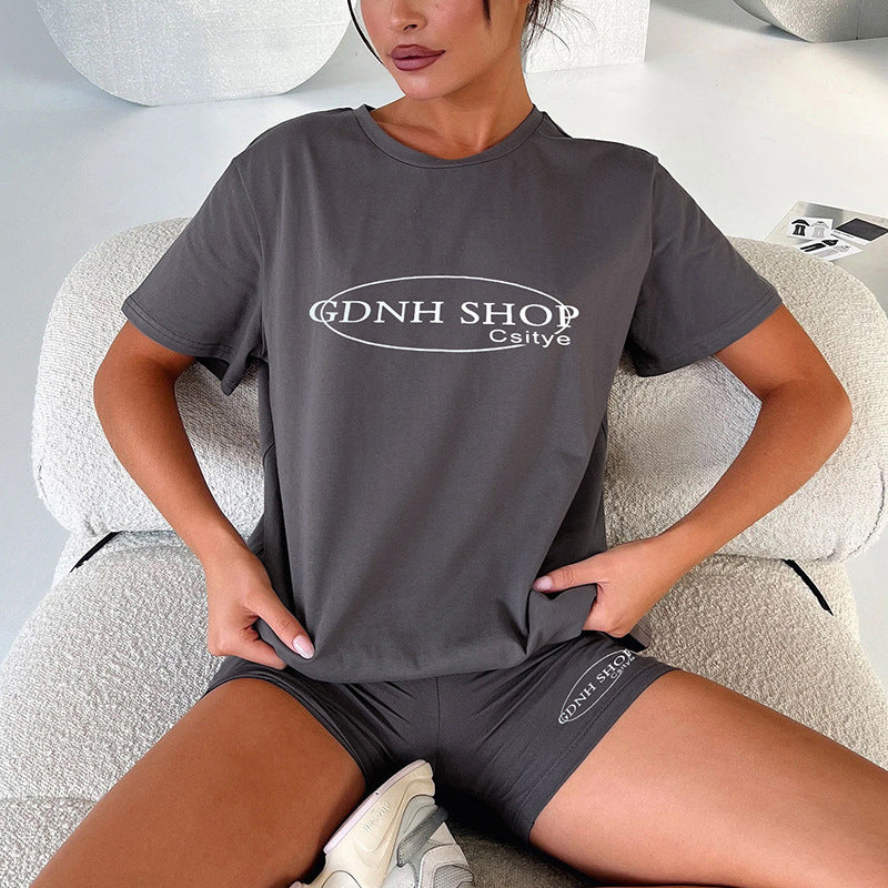 Dame Oversize T-shirt med grafisk print og kvalitetsmateriale Stilla