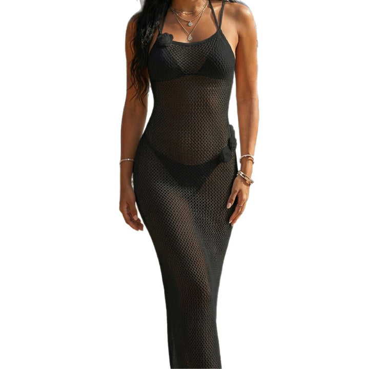 Dame Strand sarong i modigt netdesign Skovae