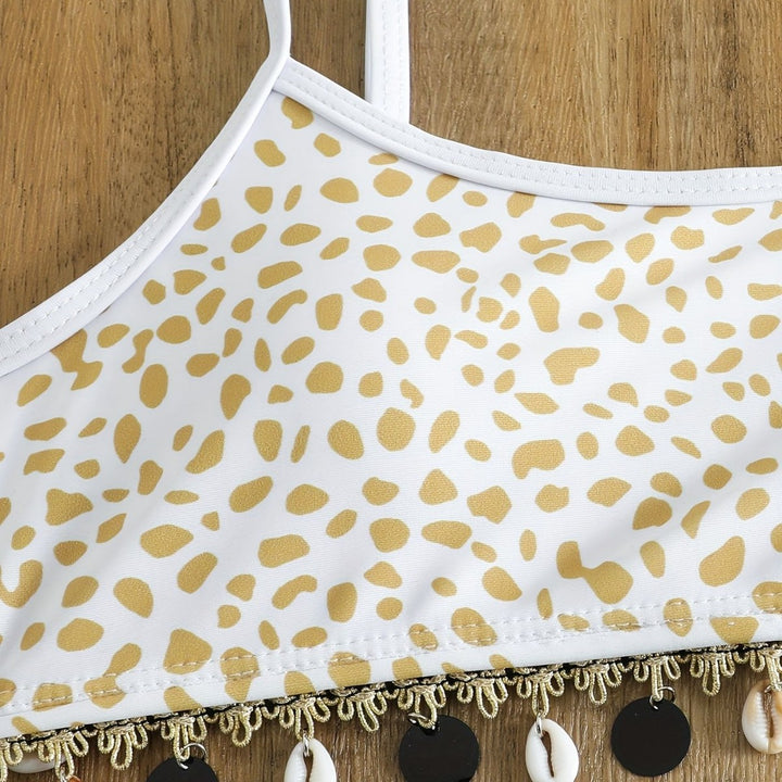 Dame bikini sæt med moderigtig dyreprint og elegante udsmykninger Skovae