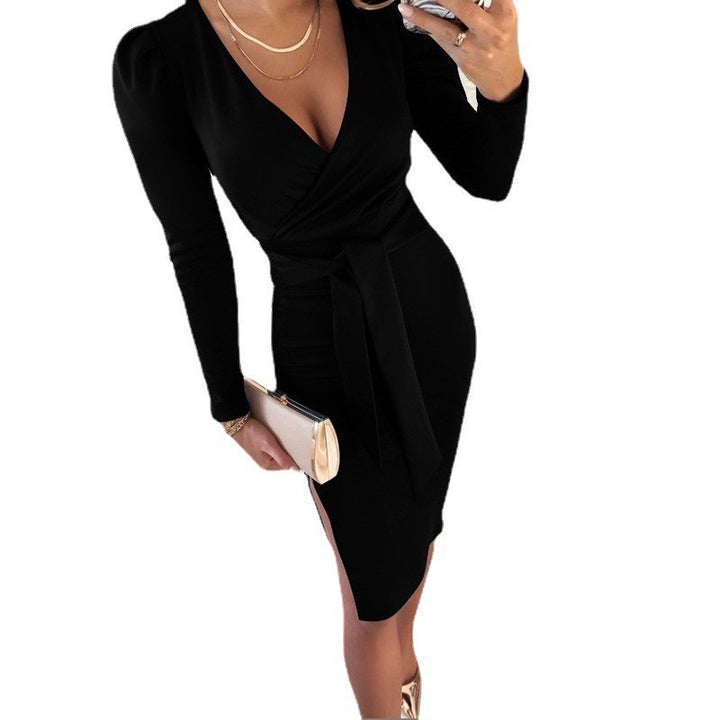 Dame wraps-kjole med elegant snit Stilla