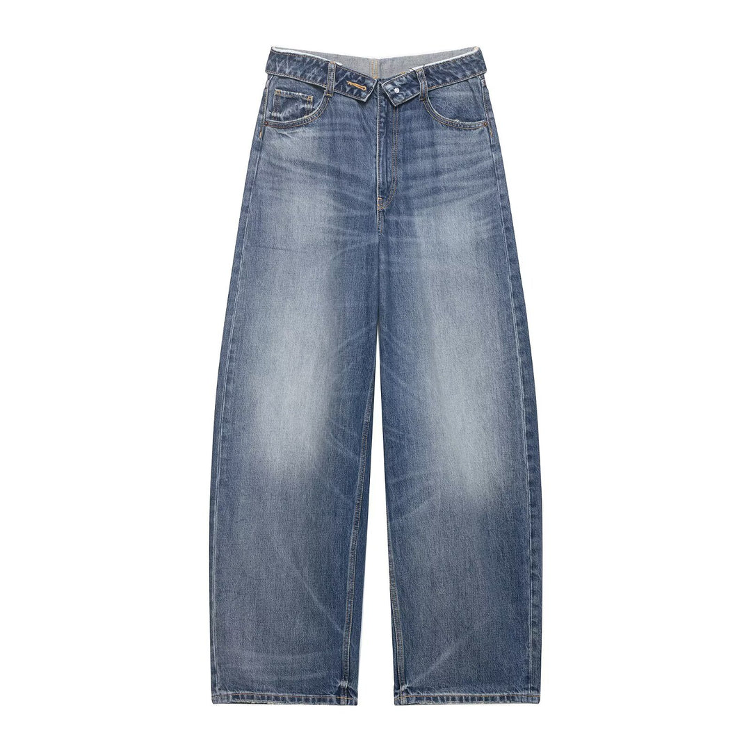 Dame Destroyed Jeans i afslappet Baggy-stil Skovae