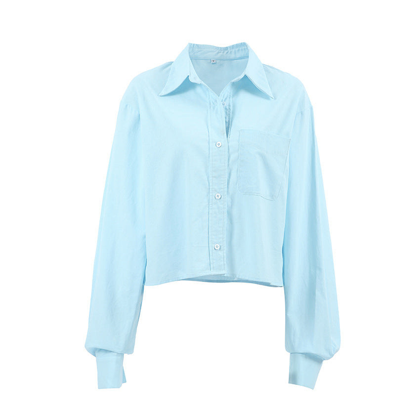 Dame Let bluse med korte ærmer lavet af høj kvalitet linnedstof med afslappede oversized ærmer Stilla