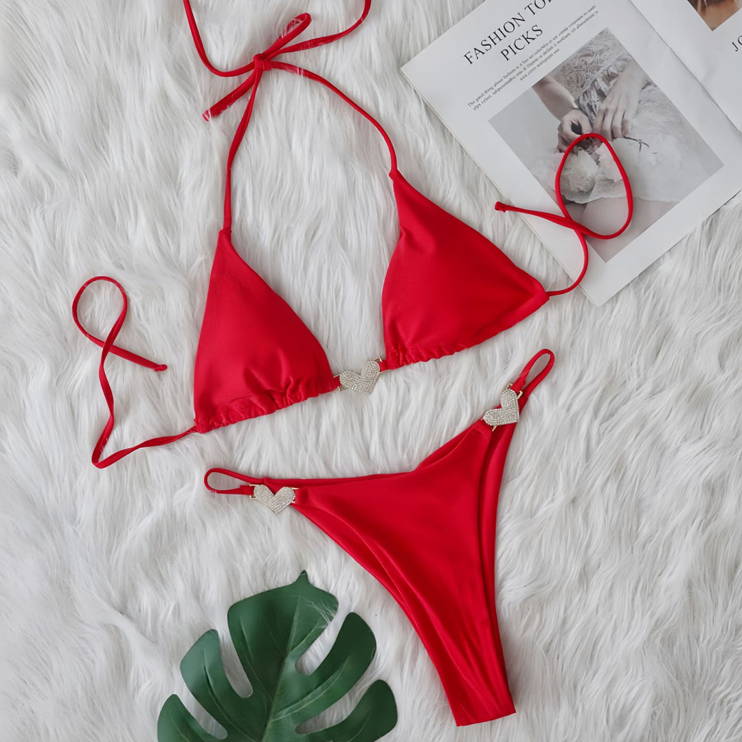 Dame Triangle Bikini Sæt Stilla