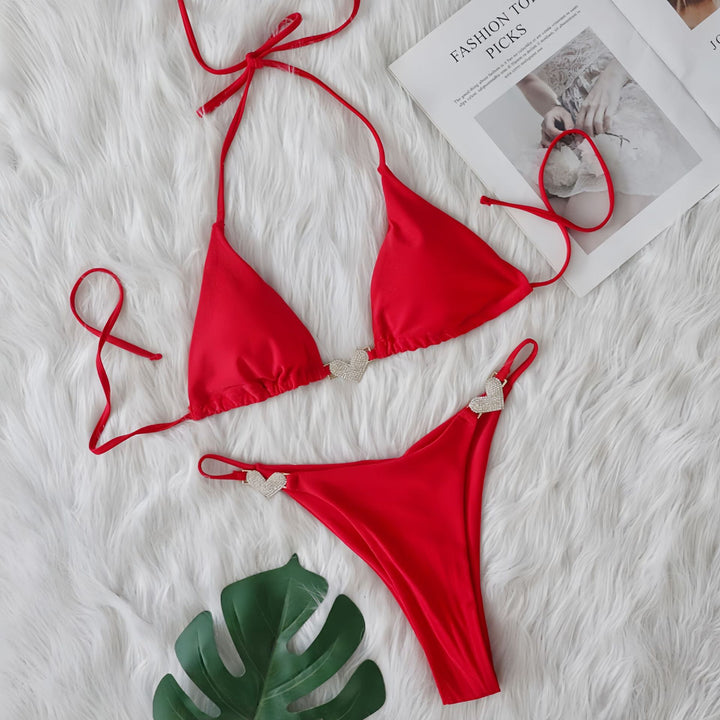Dame Triangle Bikini Sæt Stilla
