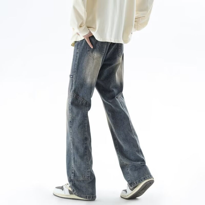 Herre Cargo-Jeans med moderigtige sidelommer Stilla