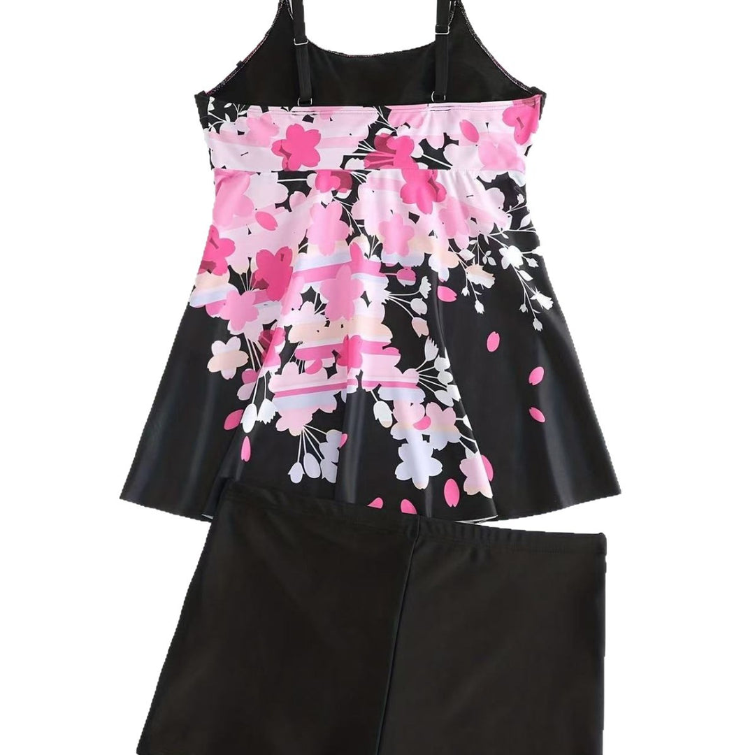Dame one-piece badedragt med blomstret design Skovae