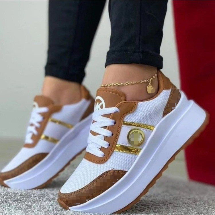 Dame Sportsneakers med åndbart overfladestruktur og elastisk sålprofil Stilla