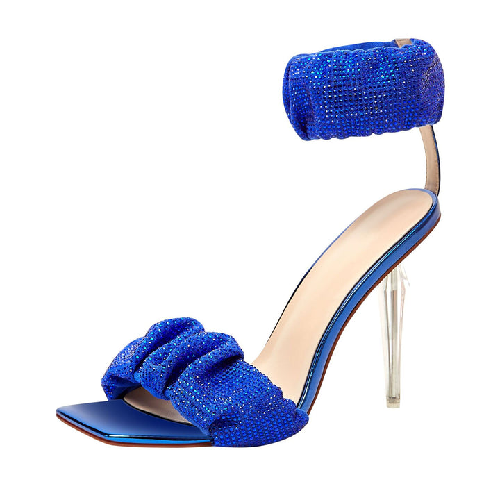 Femme Strappy Rhinestone-akkenterede Højhælede Sandaler Stilla