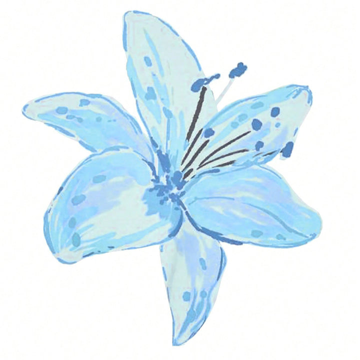 Dame bomulds T-shirt med blomsterprint Skovae