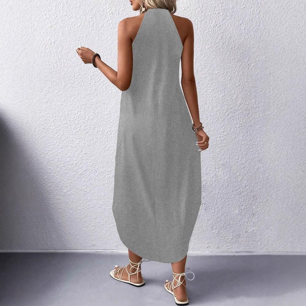 Dame Fritid Halter Maxi Kjole Stilla