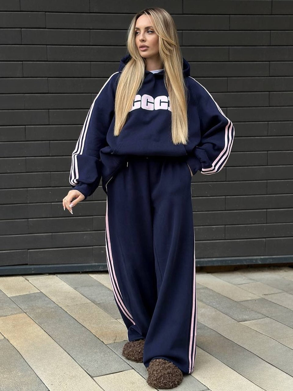 Kvindernes afslappede hoodie og løse jogger sæt Stilla