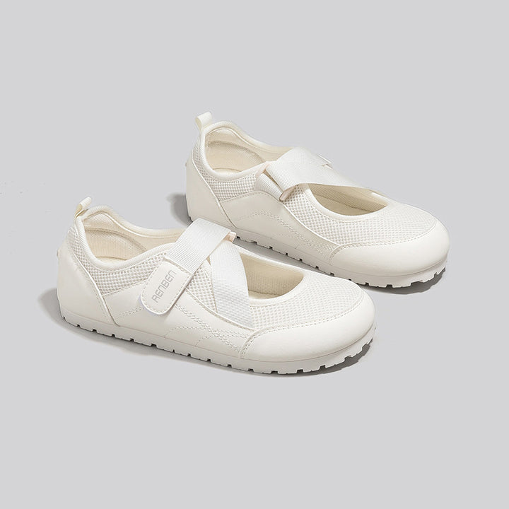 Dame fritids sneakers med elastisk velcro og komfortabel indersål Stilla