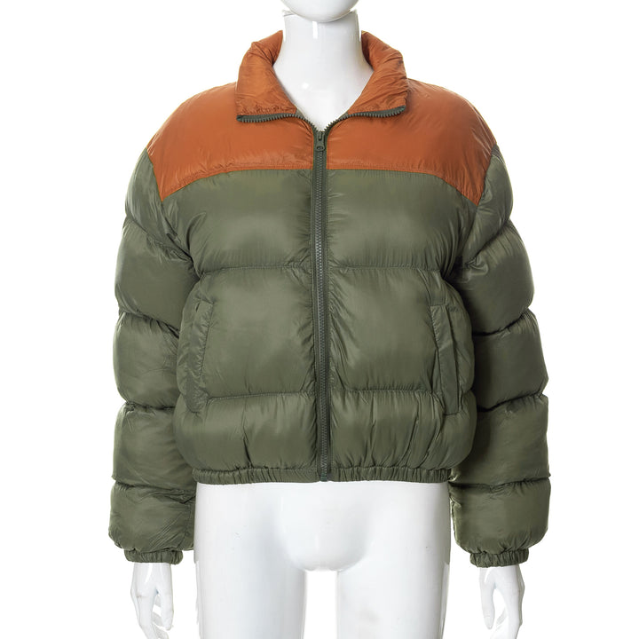 Femme Cozy Cropped Puffer Jakke med Høj Krave Stilla