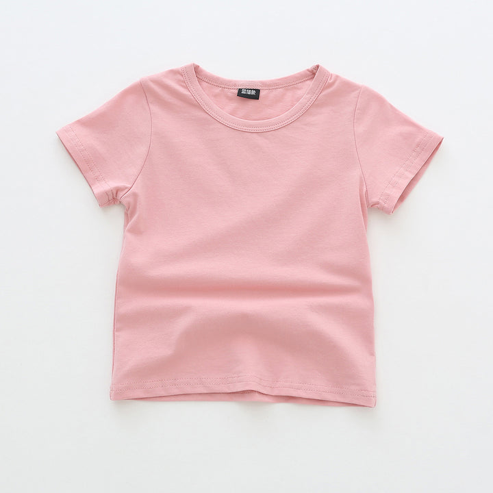 Børns Kortærmet Basic Rundhalset T-Shirt Stilla