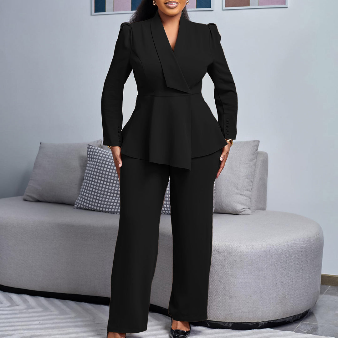 Damer Elegant Blazer-Bukser-Sæt Stilla