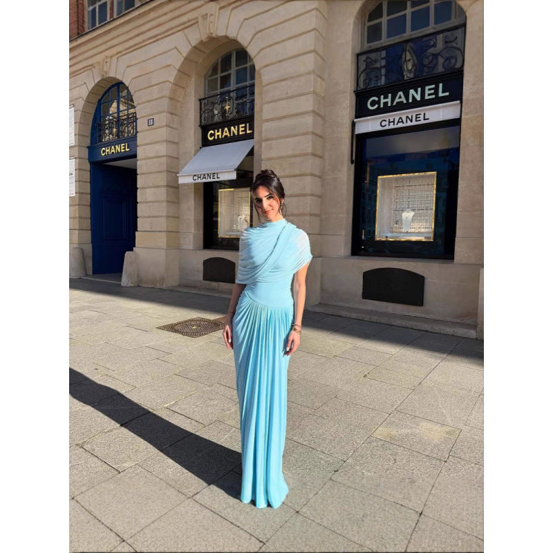 Dame Elegant Maxikjole med raffineret Draperingseffekt Stilla