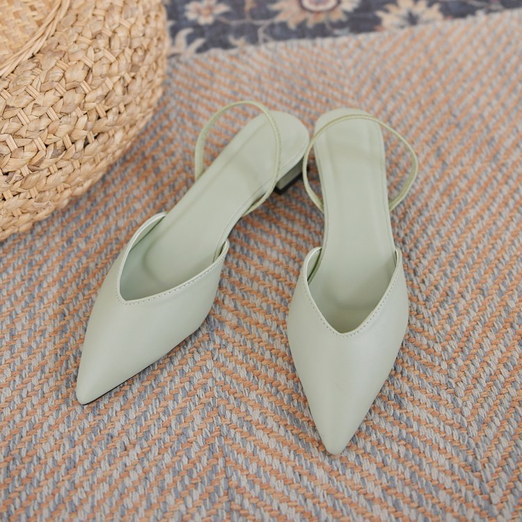 Dame elegante Slingback Pumps med spids tåområde Stilla