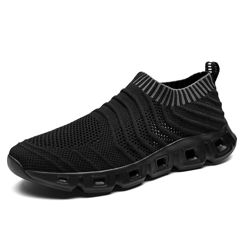 Herrer Slip-On Let Komfort Sneakers med Ventileret Mesh-Design Stilla