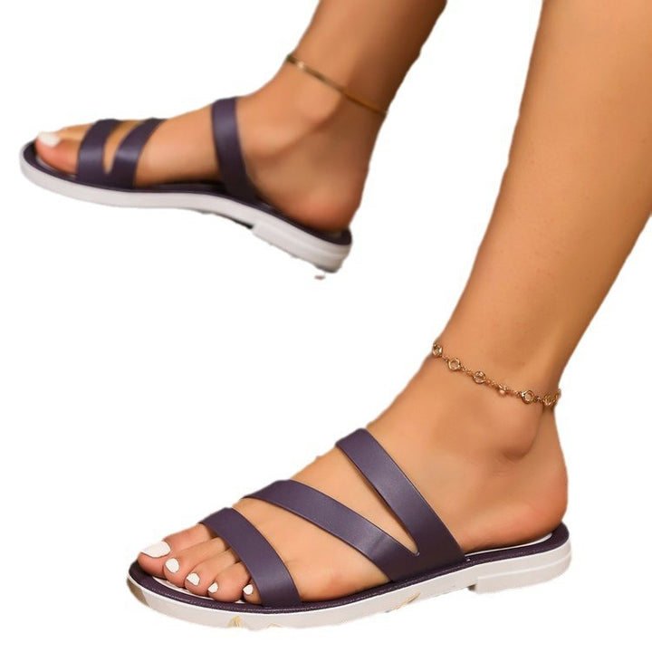 Dame komfortable fritids-sandaler med ergonomisk fodseng og åndbart overmateriale Stilla