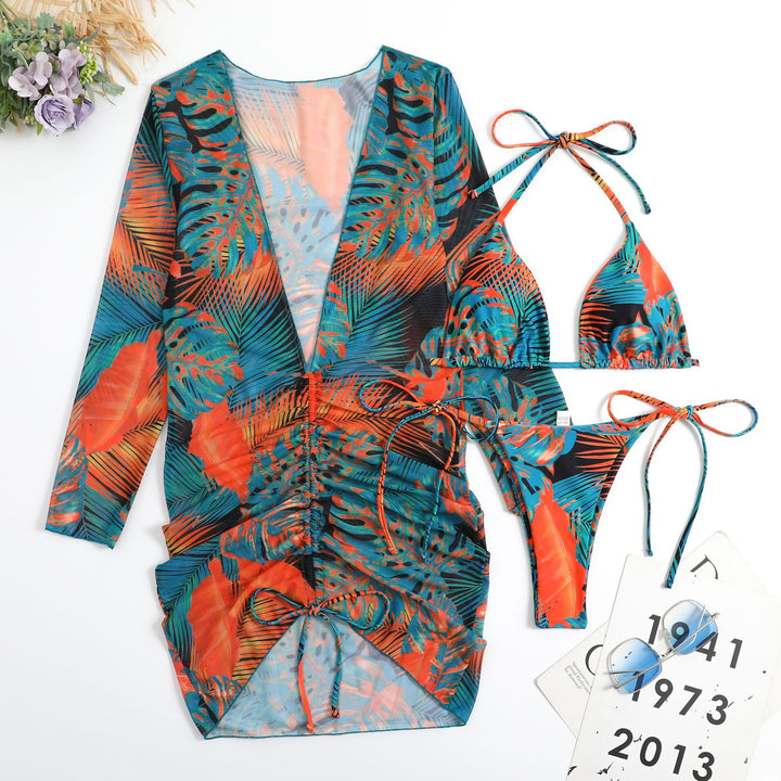 Dame Bikini-sæt med moderne kimono og raffinerede snøringsdetaljer Stilla