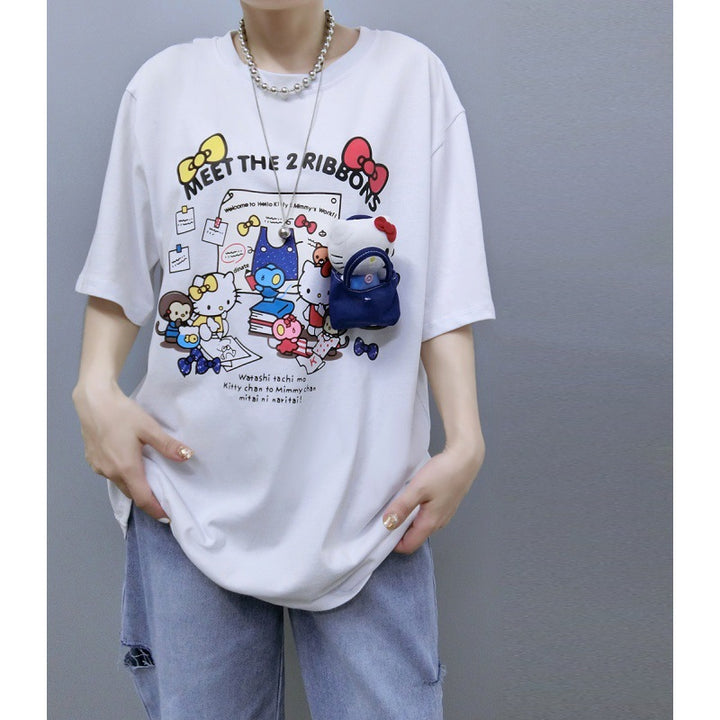 Kvinder Grafik Oversized T-shirt Stilla
