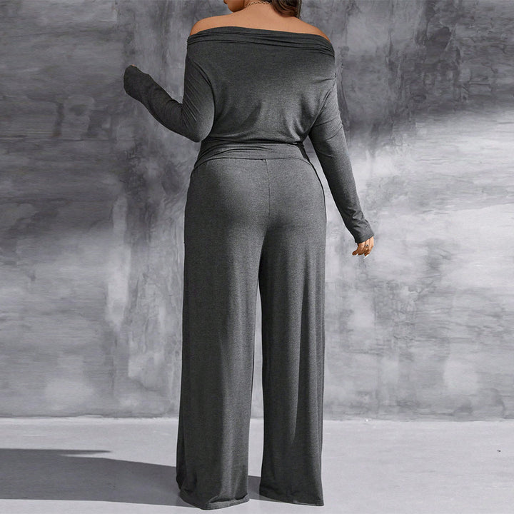 Dame casual todelt med bred pasform og off-shoulder design Stilla