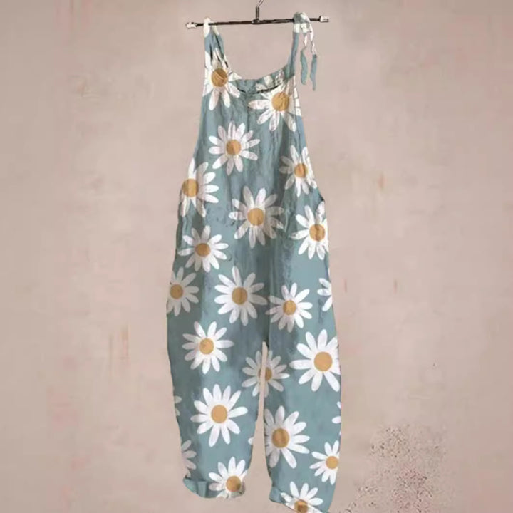 Dame Kunstnerisk Tryk Overall Jumpsuit Stilla