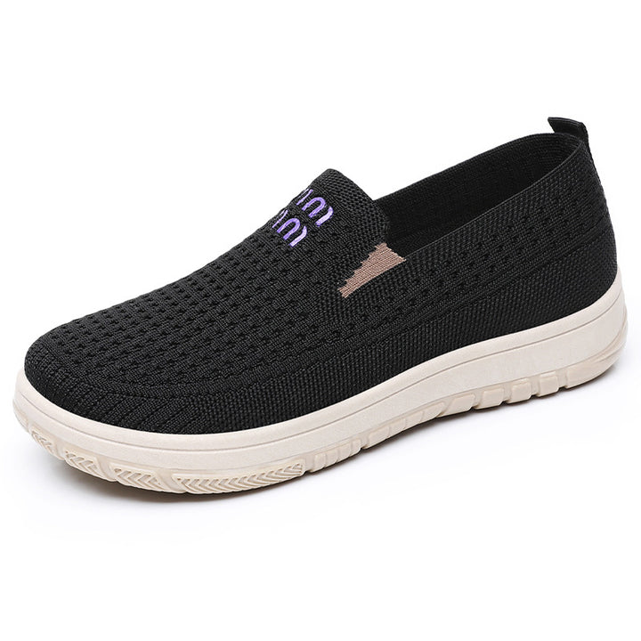 Dame Åndbare Slip-On Fritidssko med elastisk Komfort-overdel Stilla