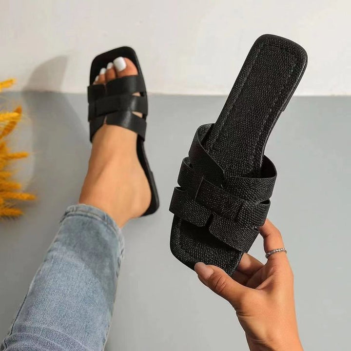 Dame Komfortable Mules med bred rem og åndbar sål Stilla
