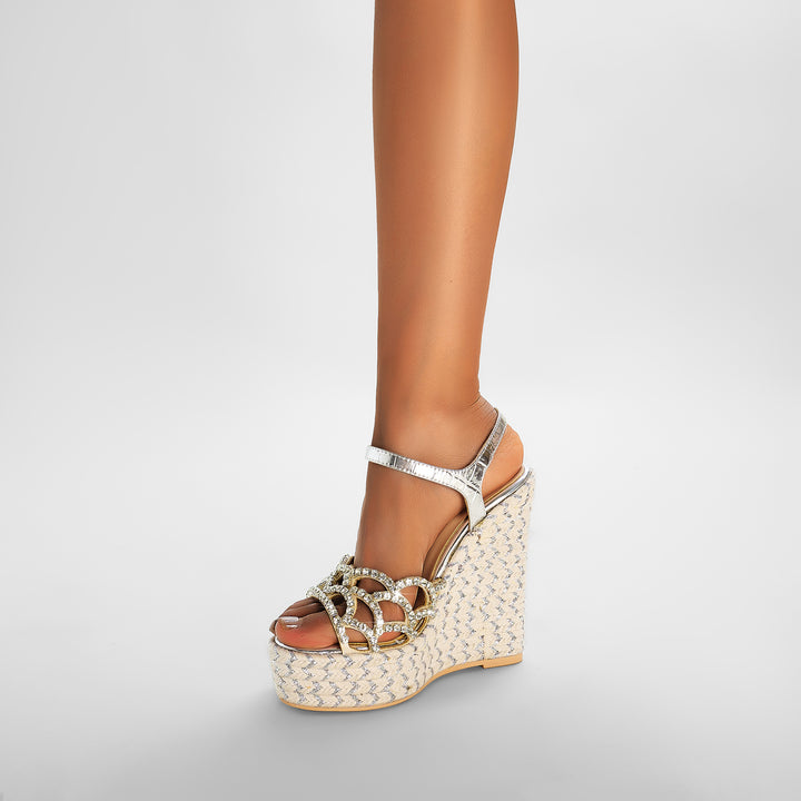 Femme Dekorative Kile Sandaler Stilla