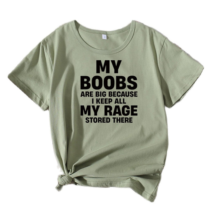 Dame Iøjnefaldende Statement Grafik T-Shirt Stilla