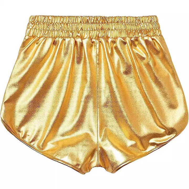 Dame Højglans Sportshorts med elastisk talje og sidelommer Stilla