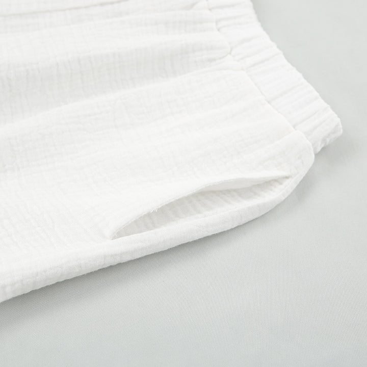 Dame luftig oversized skjorte med matchende shorts sæt Stilla