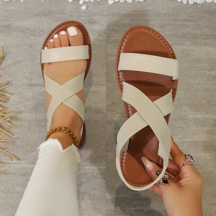 Dame Komfortable Sandaler med elegant Krydsbånd-design og ergonomisk Såle Stilla