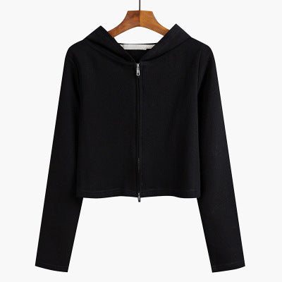 Femme Cropped Zip-Up Hoodie med moderne design Stilla
